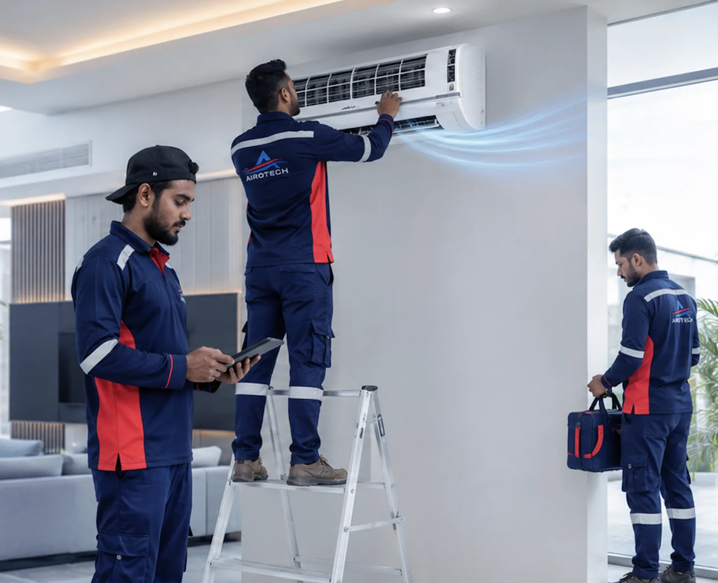 Airotech HVAC technicians